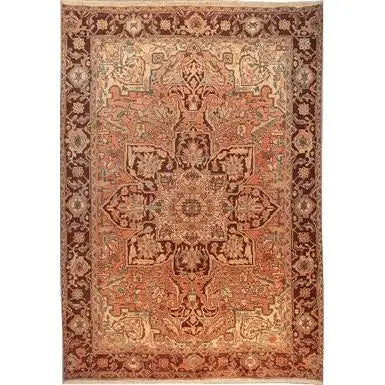 One Of The Kind Persian Heriz Rug 9'7" x 6'5"